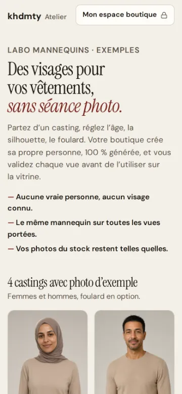 Outil mannequins : des visages inventés pour vos vêtements